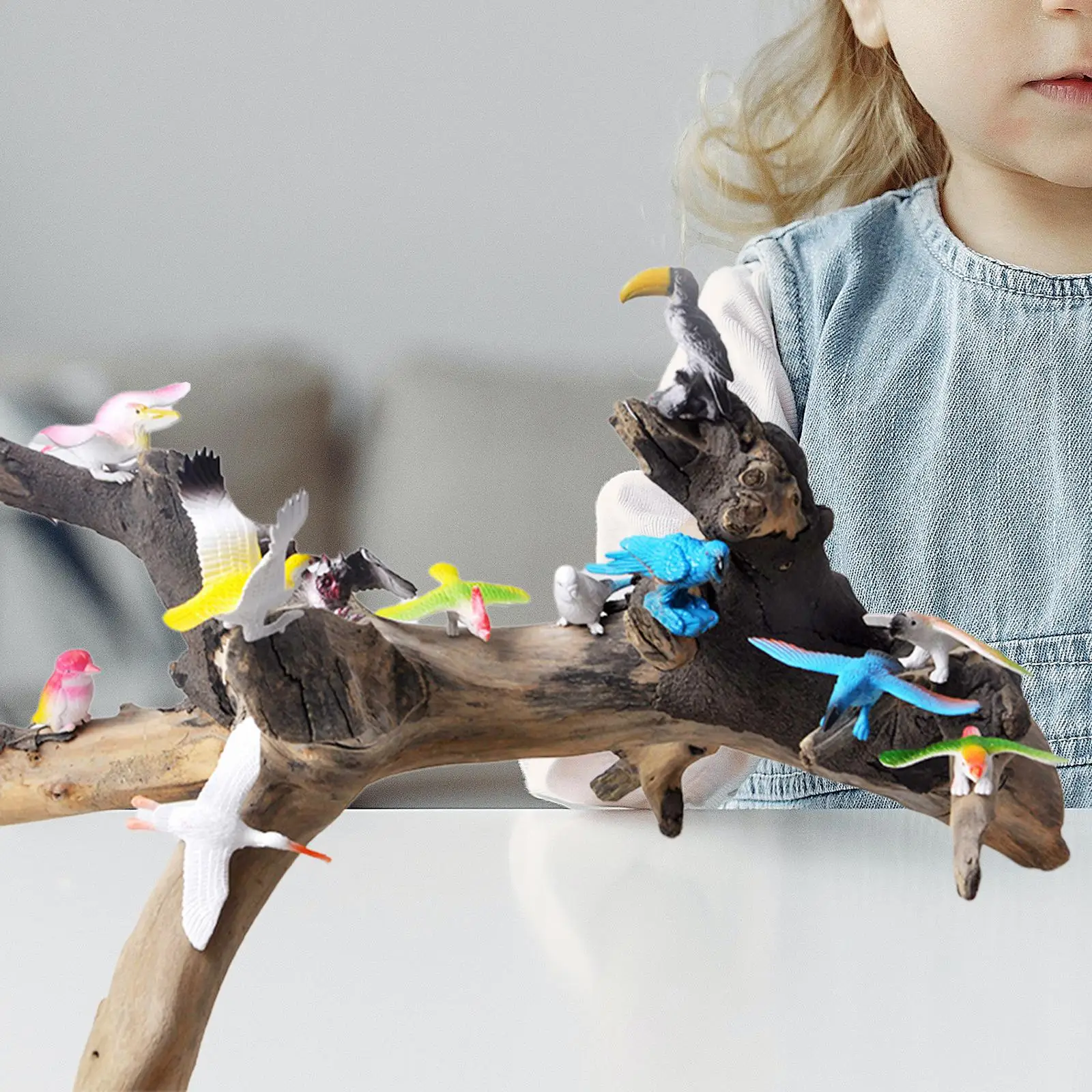 

12 шт., настольные фигурки птиц