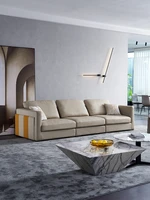 private custommodern simple leather sofa head leather italian style extremely simple light luxury down leather sofa