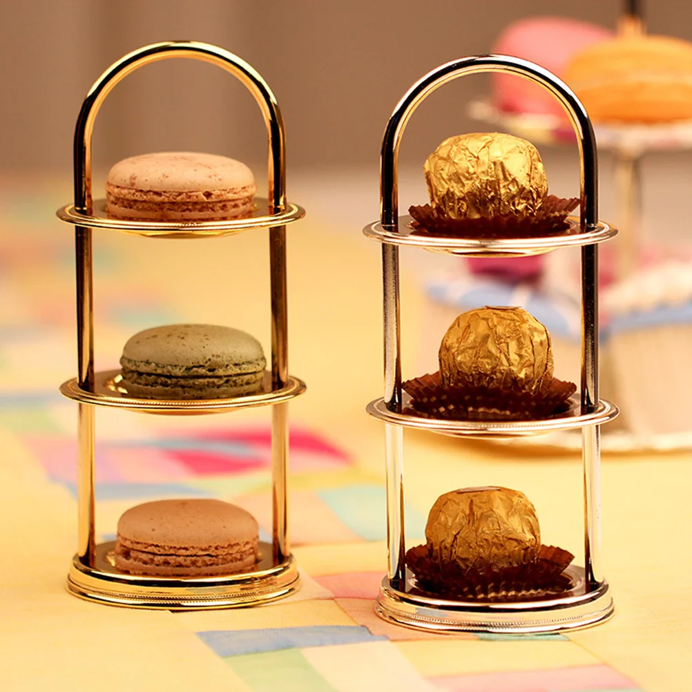 

Stand Display Cupcake Serving Tray Dessert Cake Tower Fruit Pastry Plate Holder Tiered Wedding Rack Metal Tea Afternoon Candy