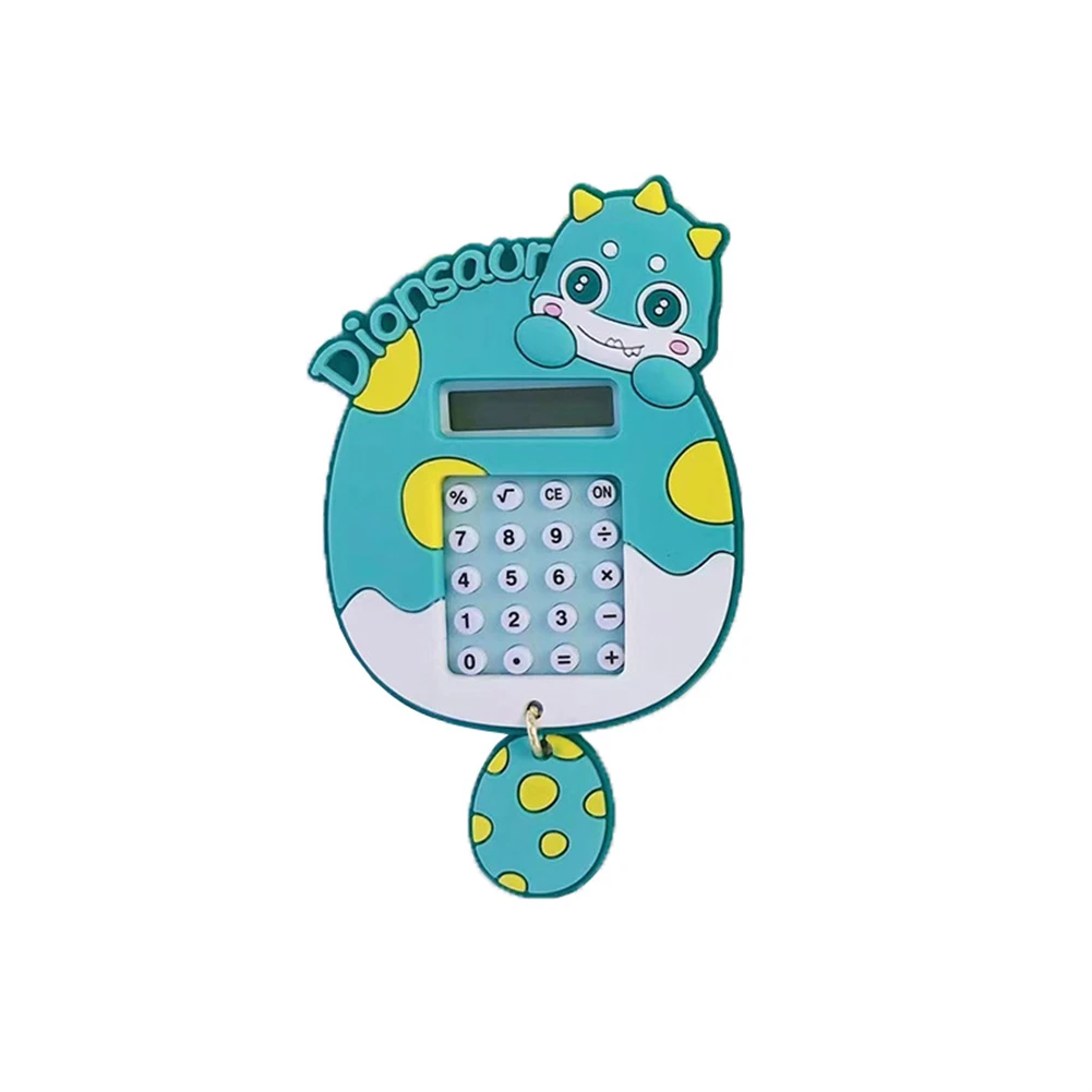 

Electronic Calculator 2 in 1 Keychain Pocket with Pendant Key Ring for Children Students School Supplies Key Decor