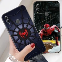 marvel spider man phone case for huawei honor 30s 30 lite pro 20 v20 20i 20 lite 10 v10 10i 10 lite back black soft