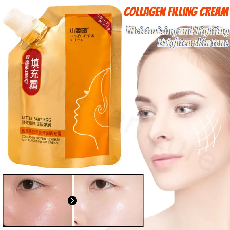 

Moisturizing Hydrating Firming Anti-wrinkle Relieving Fine Lines Shrinking Pores Brightening Skin Tone Collagen Filling Cream