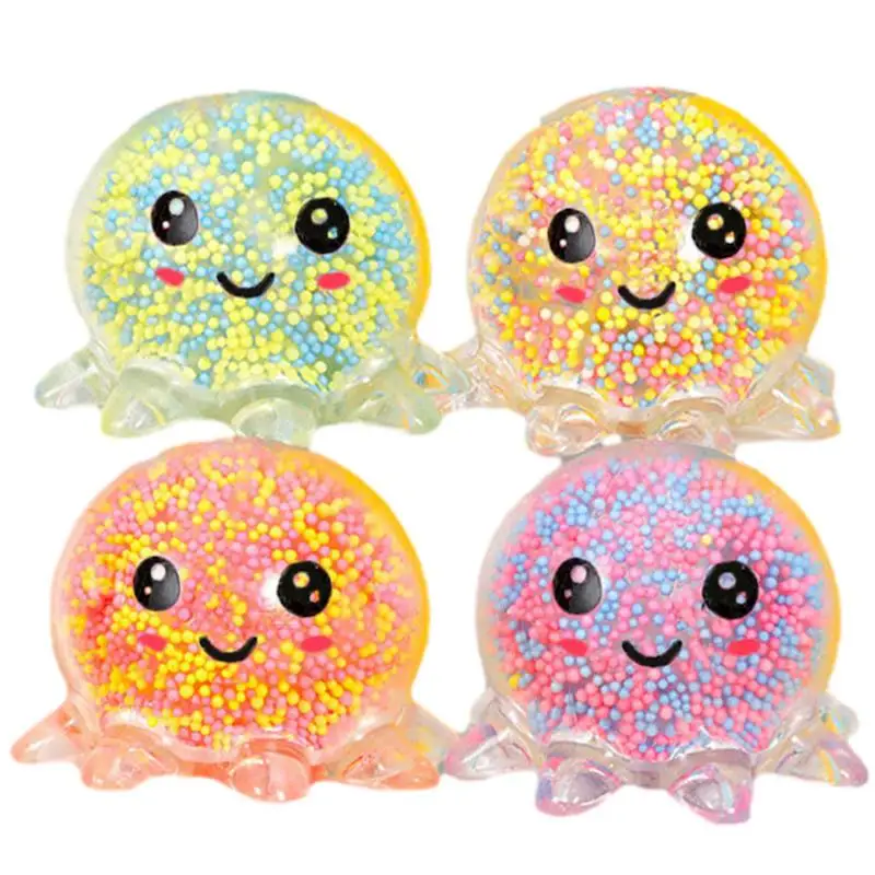 

Kids Puzzle Toy Pinch Realistic Soft Octopus With Light Rebound Toys Relieve Stress Portable Soft Party Favor For Boys Girls