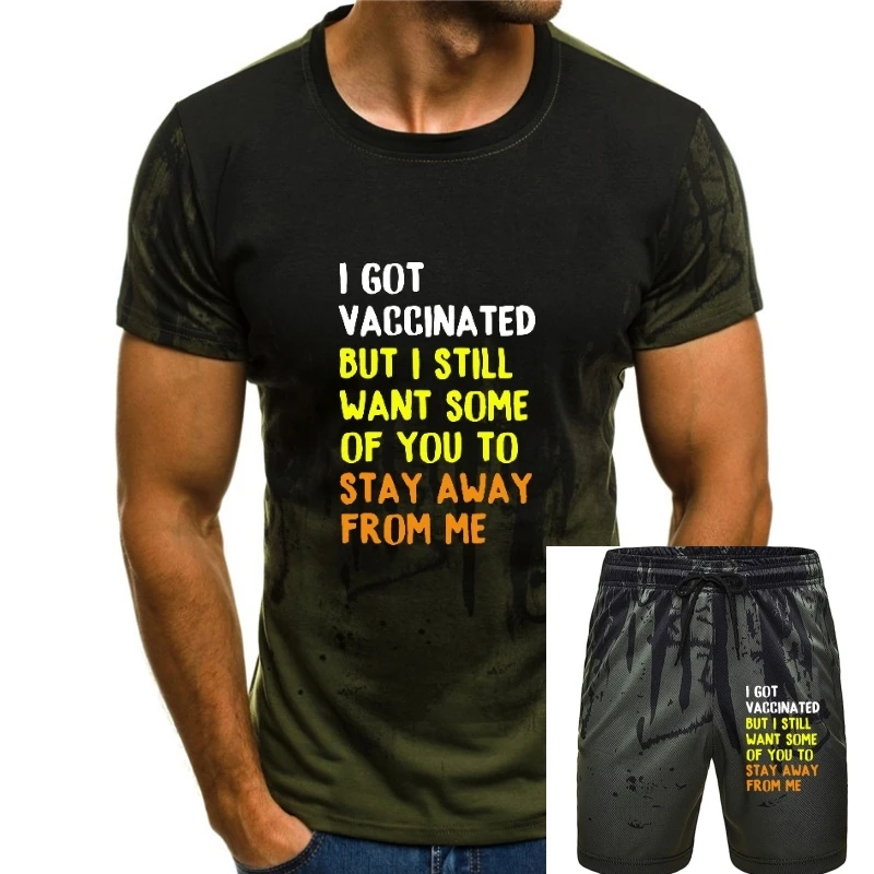 

Got Vaccinated Funny Vaccine Manga Joke Social Distancing T Shirt Eu Size Cotton Breathable Tops Men Women Tshirt