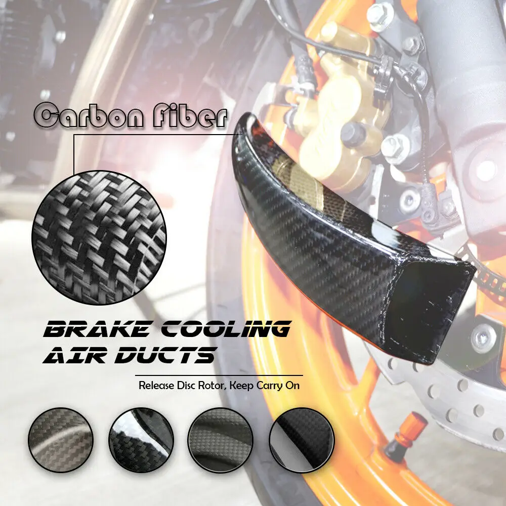 

Carbon Fiber Air Ducts Brake Cooling Mounting kit Air Cooling Ducts System For Ducati Hypermotard 950 2019-2020