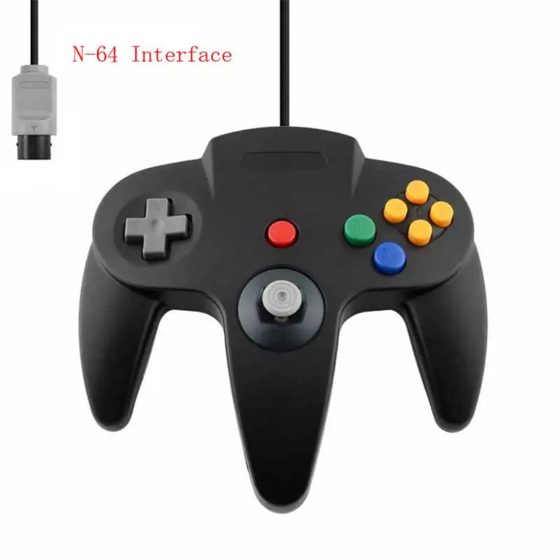 

N64 Controller Joystick Gamepad Long Wired For Nintendo 64 Console Games For Nintendo Gamepad Console Joystick Dualshock Control
