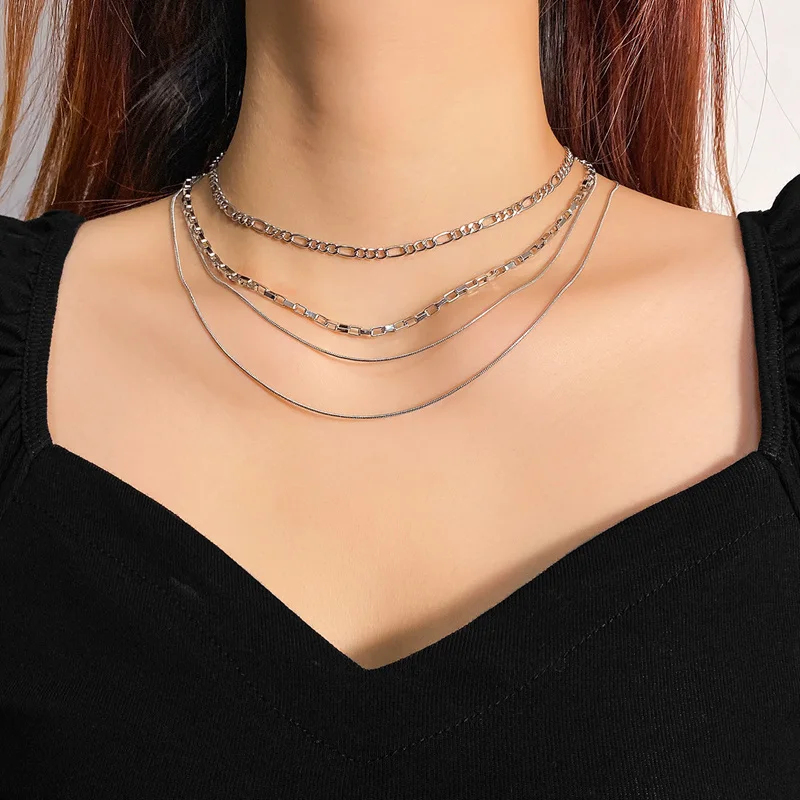 Модная цепочка IFKM в стиле панк унисекс Женское Ожерелье чокер елочку золотого