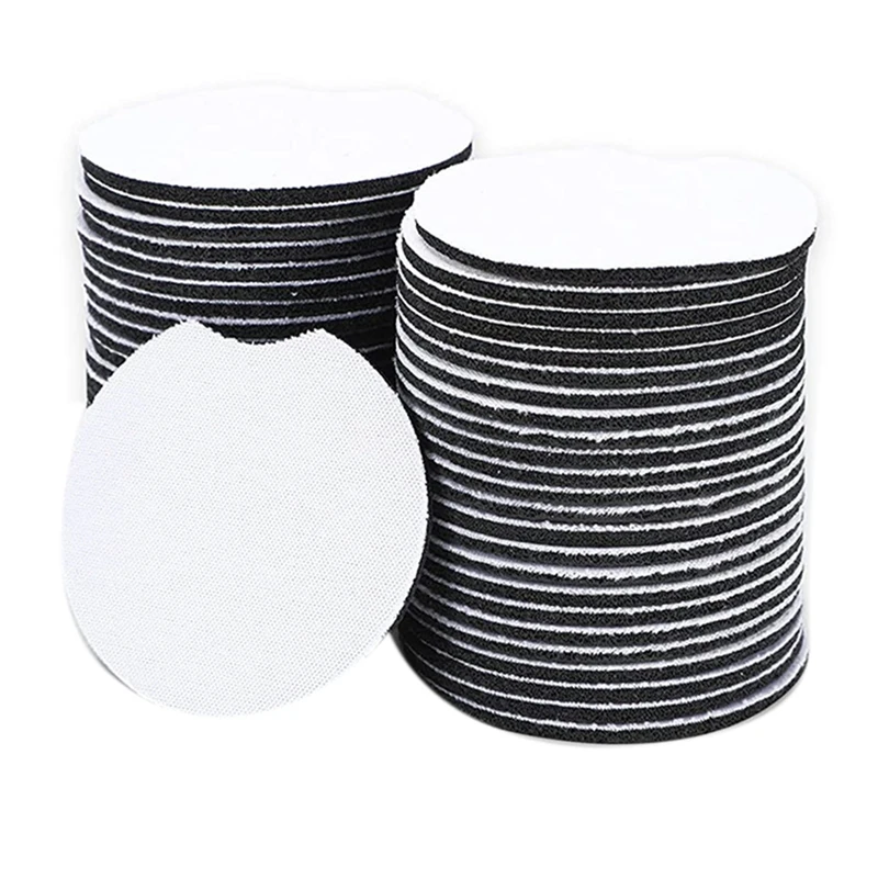 

100 Pcs Sublimation Blank Car Coasters, 2.53Inch Circle Sublimation Blank Cup Mat Opening Sublimation Cup Coaster Blanks