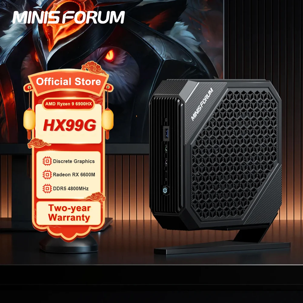 Мини-ПК MinisForum HX99G игровой Windows 11, мини-ПК AMD Ryzen 9 6900HX ...
