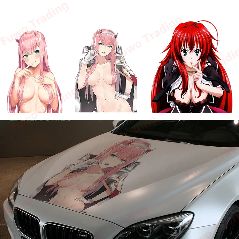 

Cartoon Car Stickers Besar Untuk Darling In The Franxx Zero Two Anime Beauty Sexy Decals Vinyl Waterproof Laptop Motorcycle PVC