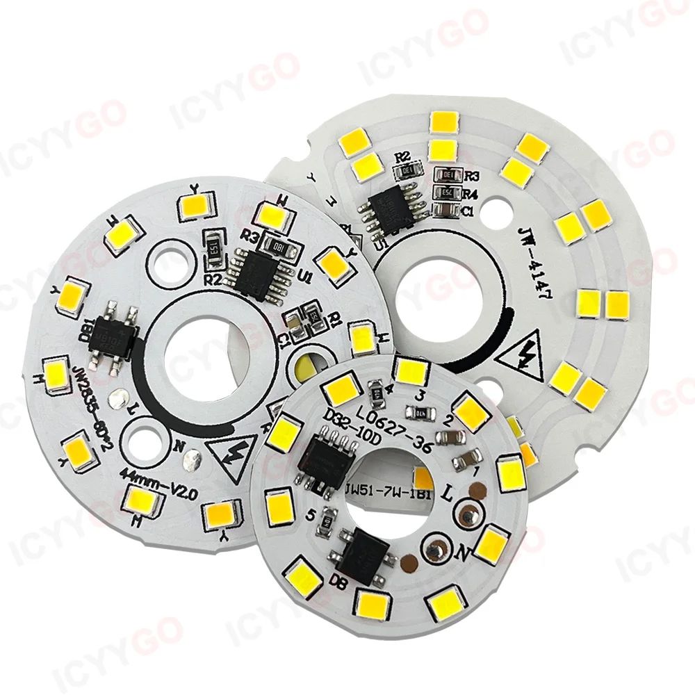 Круглые светодиодные чипы ICYYGO IC-3W 5W 7W 220V