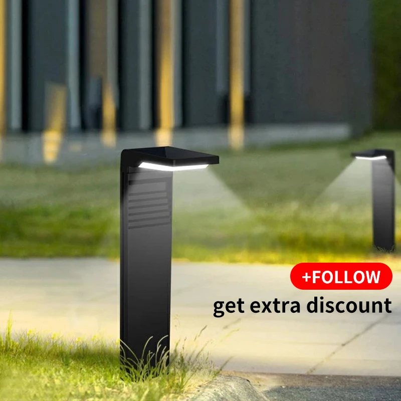 

Solar Garden Lights Outdoor Waterproof LED Light Decoration Pathway Landscape Bollard Solar Lawn Lights for Yard Walkway