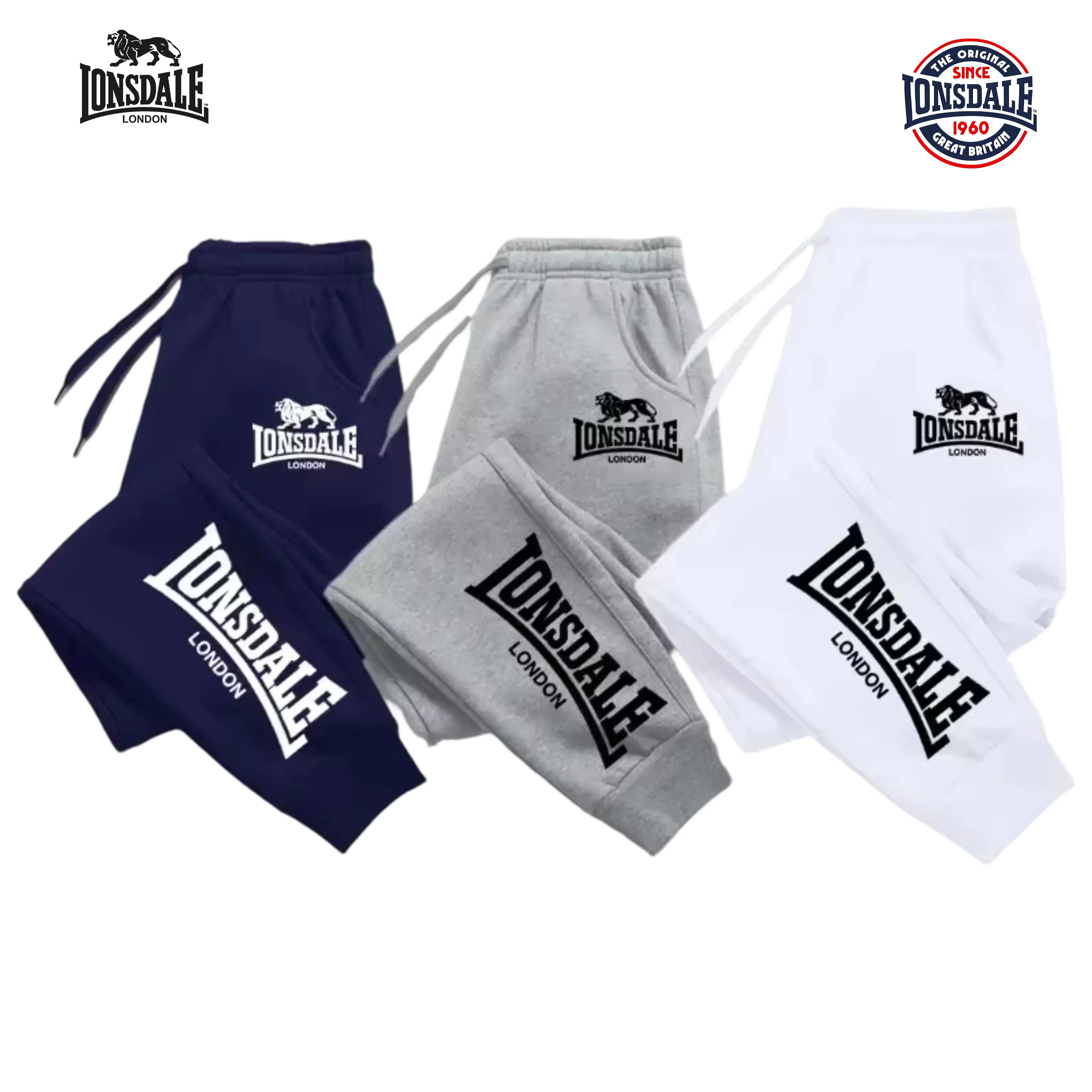 Фото Мужские брюки для бега с принтом Everlast, дышащие спортивные джоггеры, спортивные штаны, повседневные брюки для фитнеса и тренажерного зала для мужчин и женщин №1