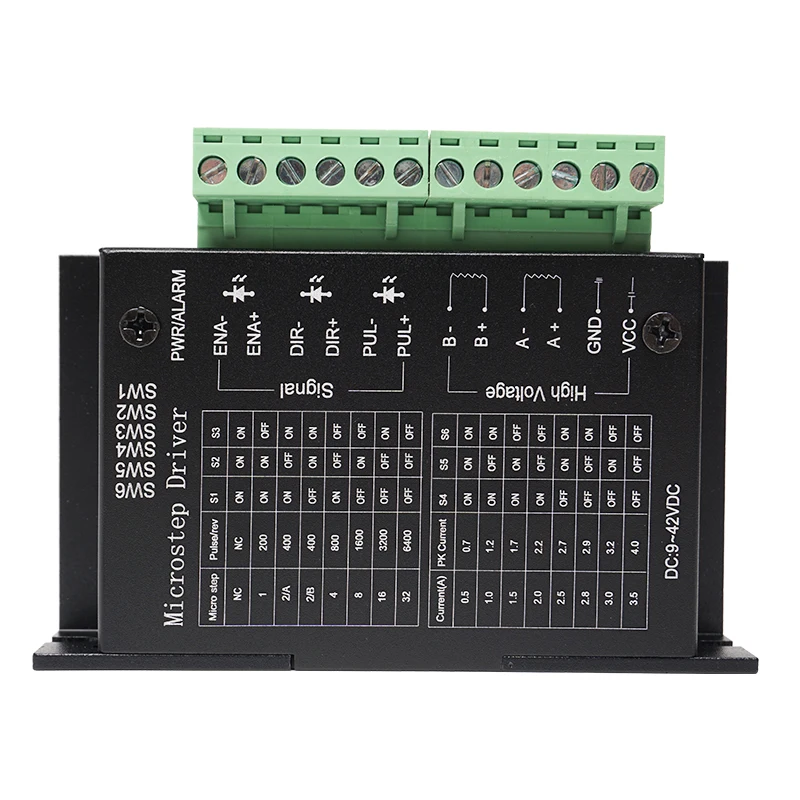 Фото Драйвер шагового двигателя TB6600 57 Step Nema23 4A DC9-40V для ЧПУ-фрезеров и гравировальных станков №3