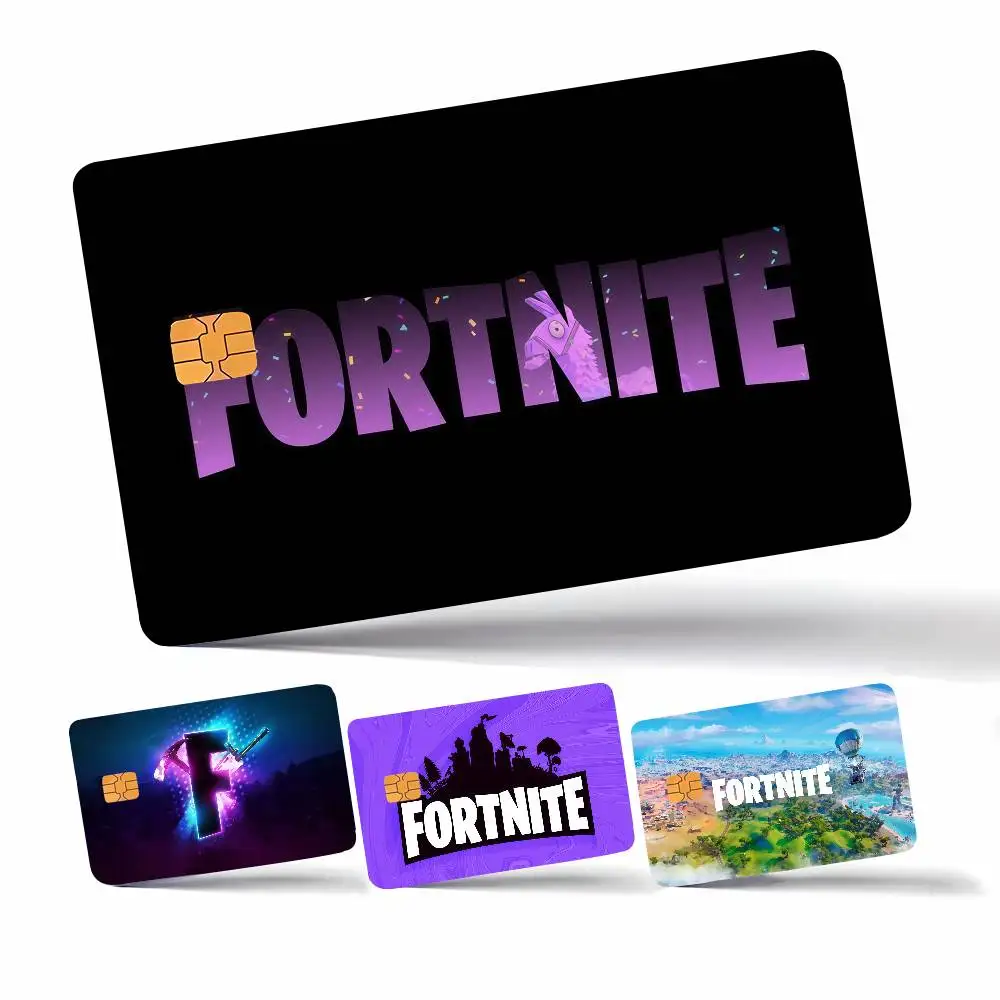 Фото Наклейки на кредитные карты Game F-FORTNITE-ES с изображением аниме, принт на холсте, декор в стиле манга HD №3