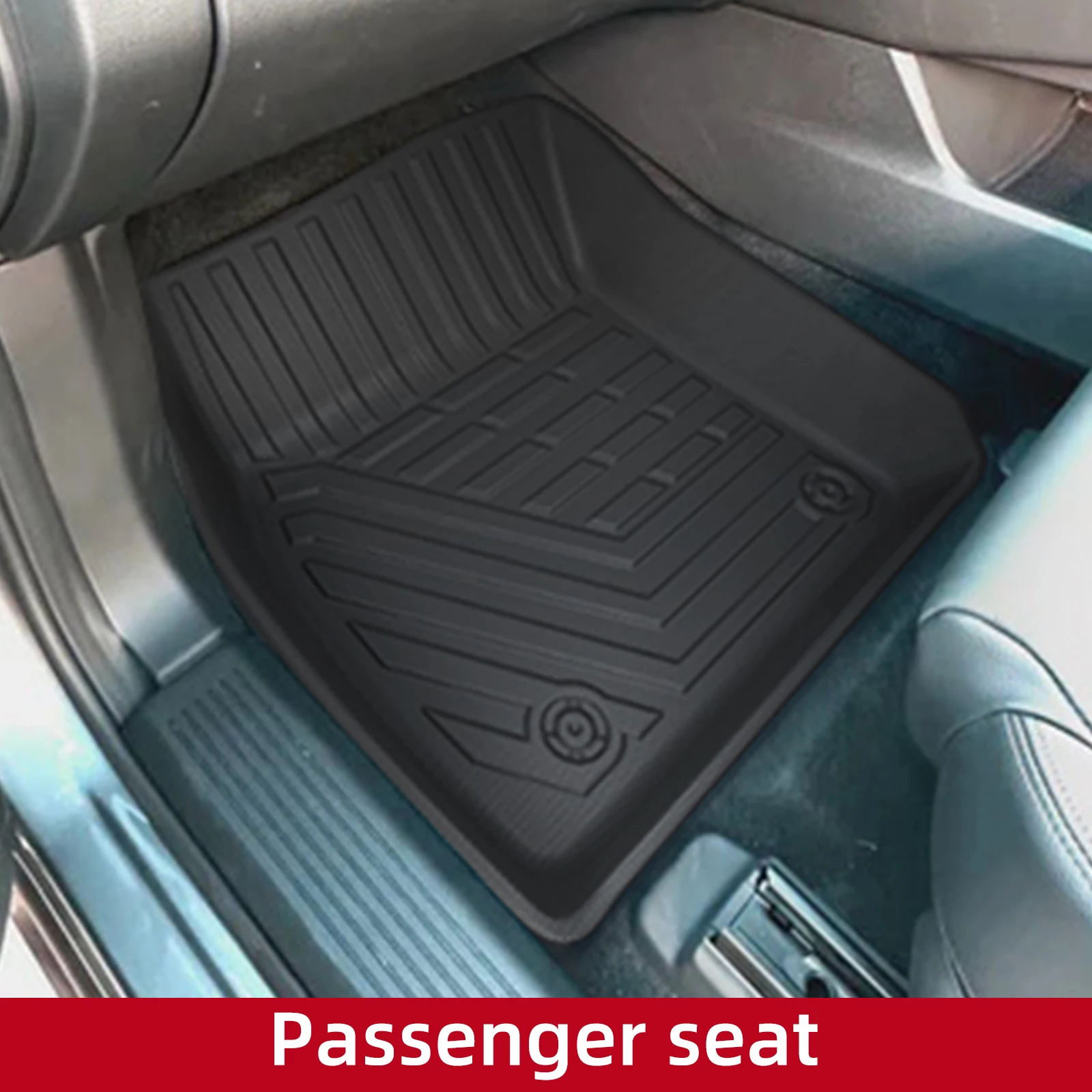 Фото Коврики для пола автомобиля LUCKEASY (для праворульных) для Nissan X-Trail T33 серии 2022-2025, 5-местные, из TPE, водонепроницаемые, черные, для багажника №2