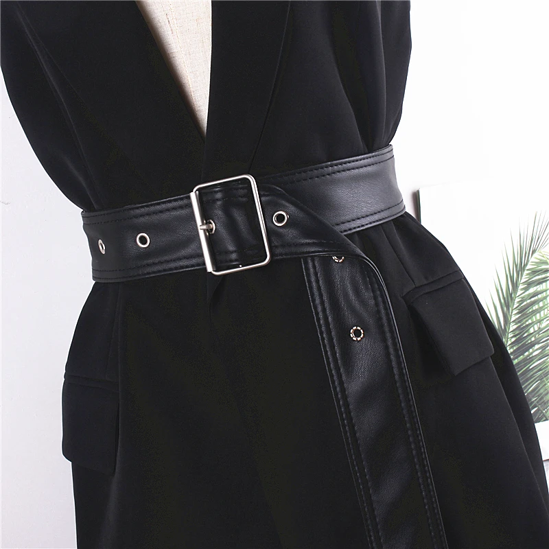 

New Design Leather Belts for Women Luxury Designer Strap Corset Belt Accessories Ladies Female Long Waistband