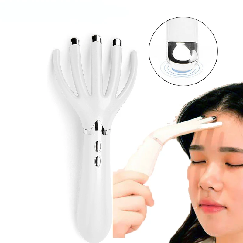 

Перезаряжаемый мини-массажер, многофункциональный нагревательный массажер, переносная Массажная расческа, вибрирует, уход за красотой