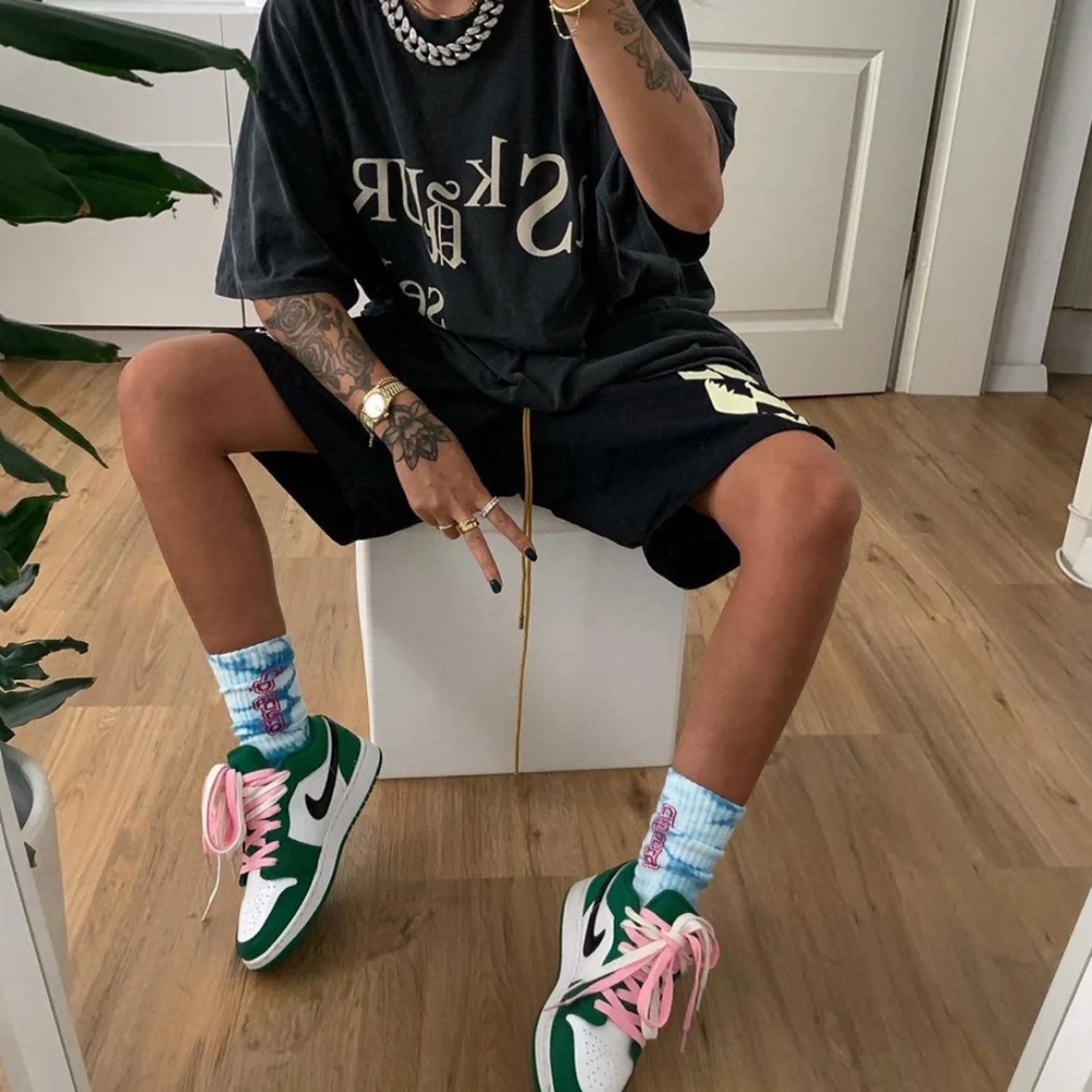 

Rebel drift Streetwear ASKYURSELF OG High Street Vintage Loose Oversized Fashion tee tops tshirt for men