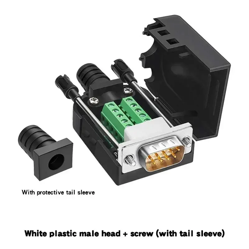 Разъем DB9 RS232 D-SUB 9-контактный разъем папа-мама Разъемы RS485 Провод 21-24 AWG Беспаечные
