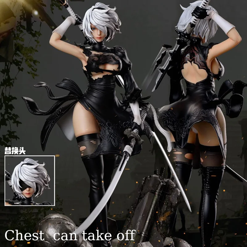 

Статуя GK из аниме ниус: Automata, фигурки охотника 2b YoRHa No.2 Тип B, экшн-фигурка из двух голов, фигурка YoRHa, коллекция орнаментов
