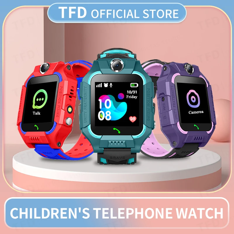 Kids Smart Watch Sim Card SOS Call Phone Smartwatch For Children Photo Waterproof Camera Location Tracker Gift For Boys and Girl