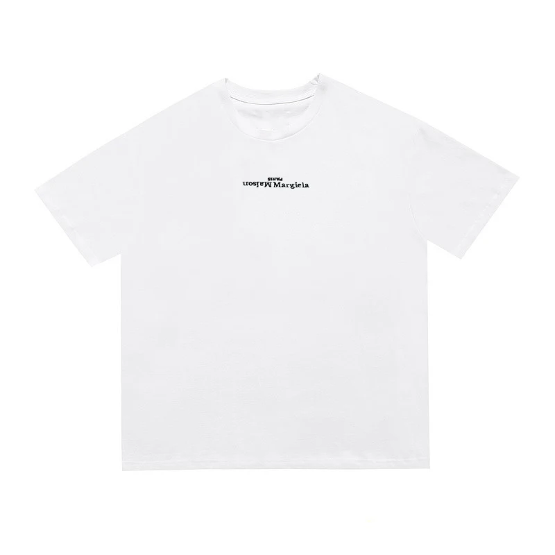 

Maison Margiela T-shirts Men Women Summer 22SS New MM6 Letter Flip Painting Decal Oversize Short Sleeve Harajuku T-Shirt T Shirt