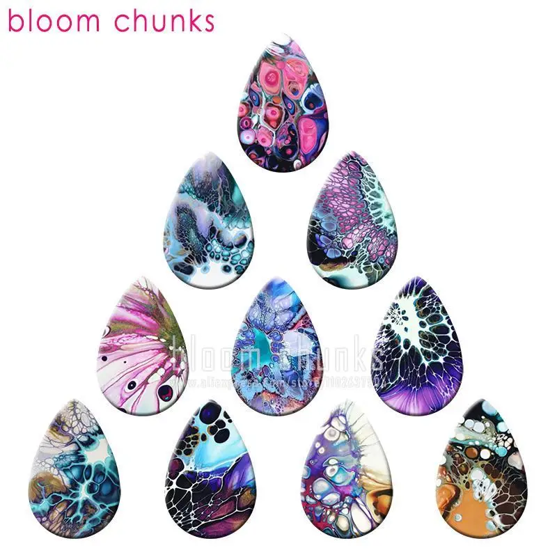 

Stone Effect Drop Photo Wood Acrylic Planar Print Accessories DIY Earring Eardrop Ear stud Sticker Necklace V1290