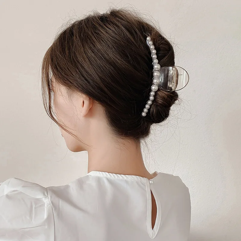 

Hair Accessory for Women Popular Hair Catch Fashion Pearl Big Crab Hair Clips Luxury Trendy Gifts Summer Free Shipping