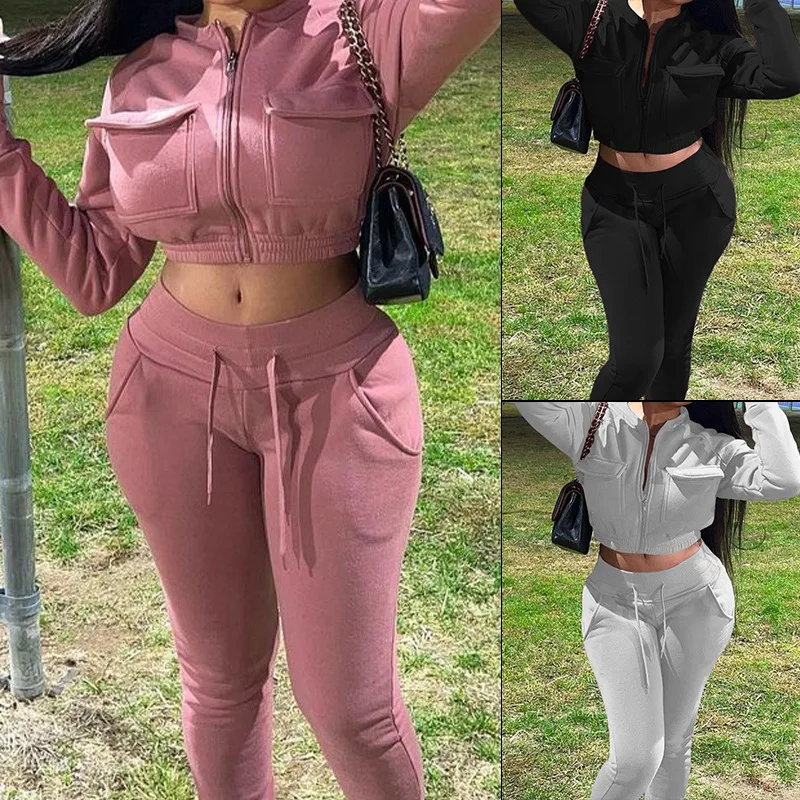 

Женское платье с длинным рукавом, однотонный повседневный костюм из двух предметов, весна-лето 2023