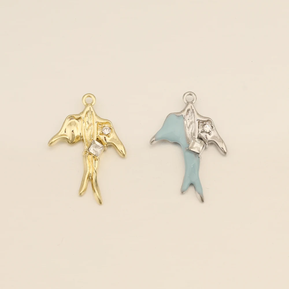 

Декоративный дизайн 18*26 мм 50 шт. Сделай Сам изготовление/масляная капля/сплав/Формы птиц/Подвески ручной работы/Ювелирная фурнитура и детали/искусственная кожа