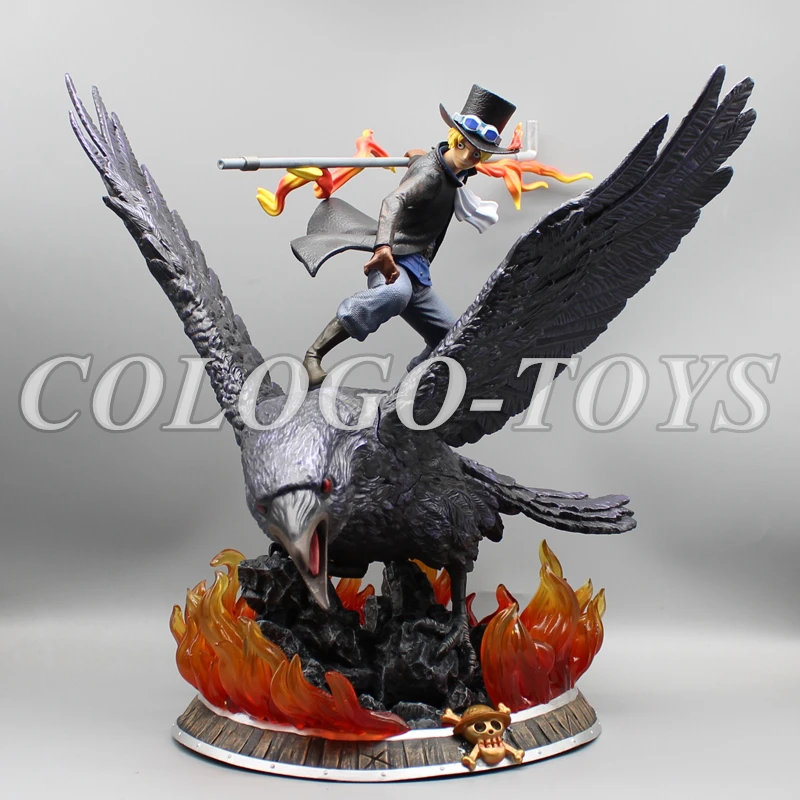 

37CM Anime One Piece Revolutionary Army Sabo With Eagle GK Figurine PVC Action Figures Collection Model Doll Toys Birthday Gift