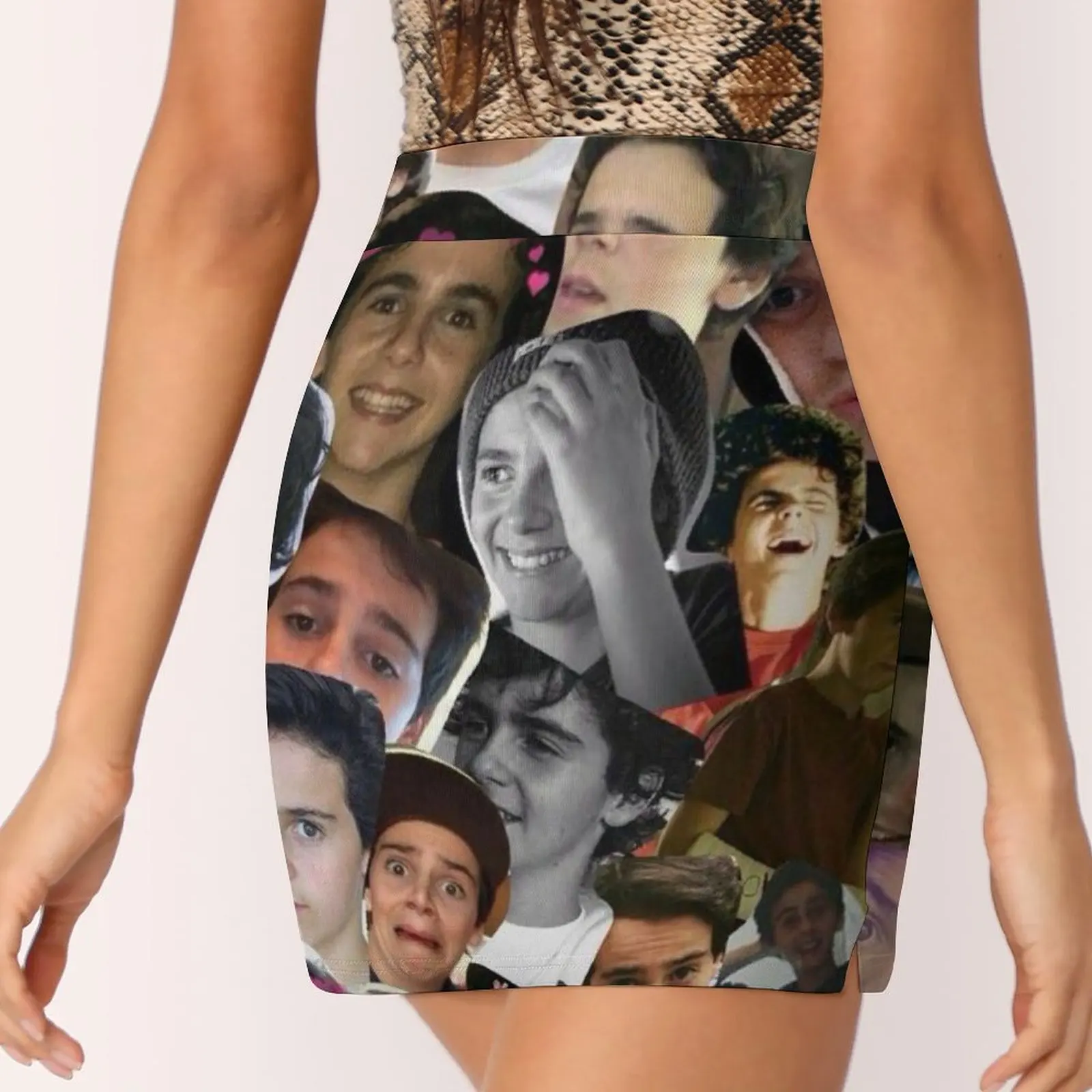 Джек Дилан Грейзер Коллаж Мини-юбка юбка для женщин модная летняя одежда наряды