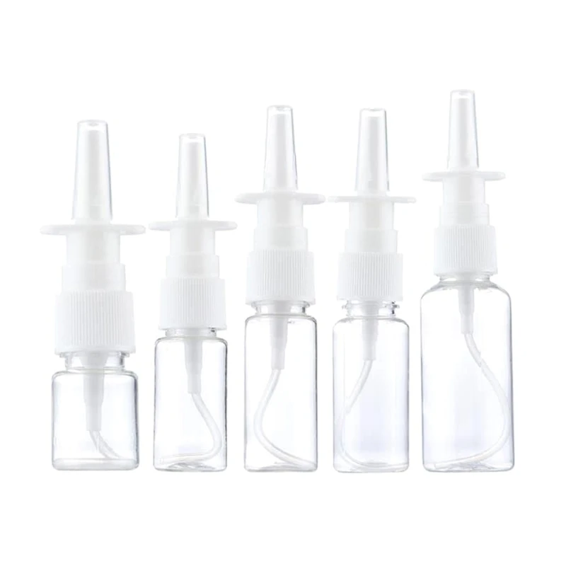 

GXMC 5pcs Empty Refillable Nasal Bottles Fine Mist Sprayers Atomizers Makeup Water Container
