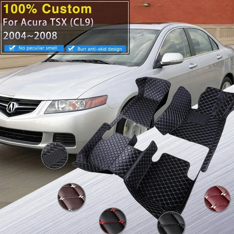 

Автомобильные коврики для Acura TSX CL9 Honda Accord 2004 ~ 2008, коврики, автомобильные роскошные кожаные коврики, защитные коврики, коврики, автомобильные аксессуары 2005