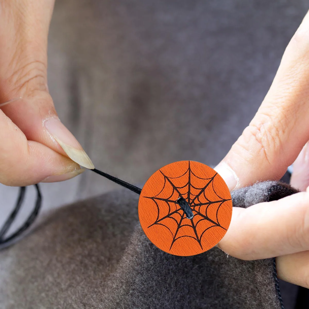 

Buttons Wooden Button Witch Sewing Crafts Craft Wood Pumpkin Hat Embellishments Chip Fall Pendant Shaped Moon Owl Web Spider
