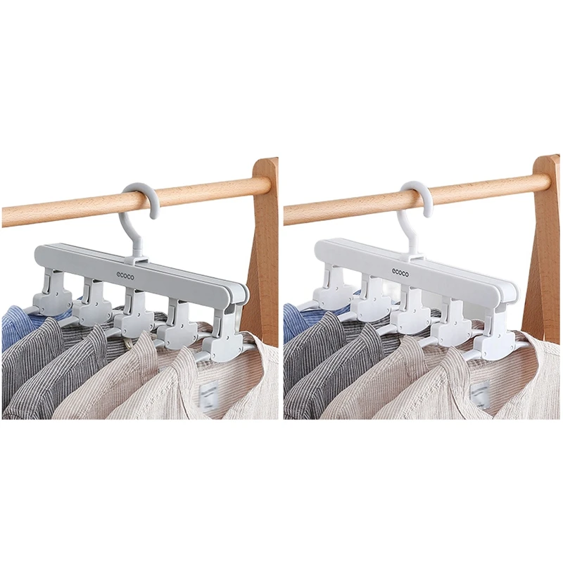 

ECOCO 5 In 1 Clothes Rack Multifunction Shelves Multi-Functional Wardrobe Magic Clothes Hanger Coat Storage Organization