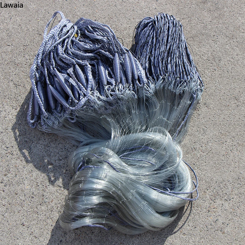 

Lawaia Single Layer/Three Layers Handmade Sticky Gill Fishing Net European Style Gillnet Finland Network