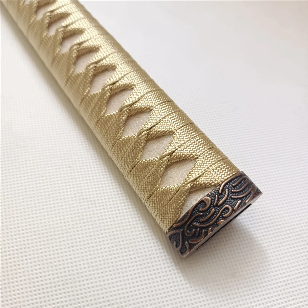 Японская рукоятка Tsuka 30 см из настоящего сплава Rayskin фучи менуки Кашира шелковые