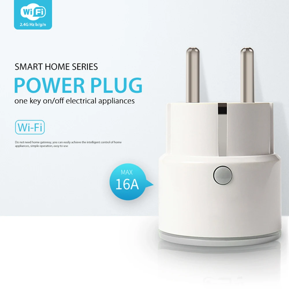 

Умная розетка с Wi-Fi, 16 А, с функцией таймера