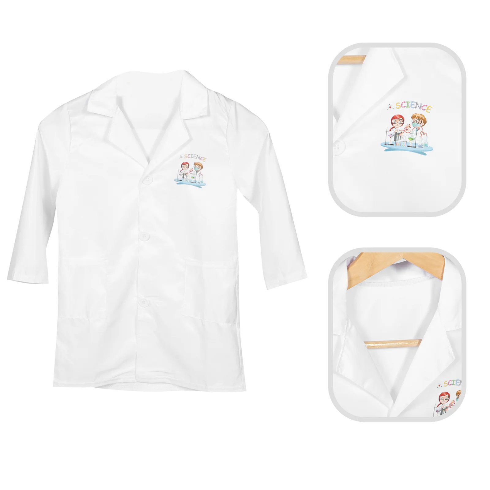 

Kids Supply Decorative Scientist Clothes Children Accessory Polyester Coat Party Costume