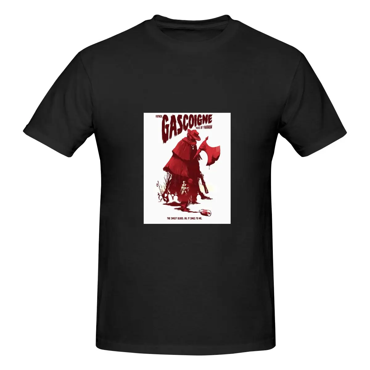 

Father Gascoigne Anime Cotton T Shirt summer Man Oversized Short Sleeve Tops Men's Clothing Graphic