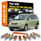 MDNG Автоматическая внутренняя светодиодная подсветка Карта Купол багажник перчаточный ящик светильник Volkswagen VW Sharan 7M 7M8 7M9 7M6 1995-2010 Canbus автомобильные светодиодные лампы