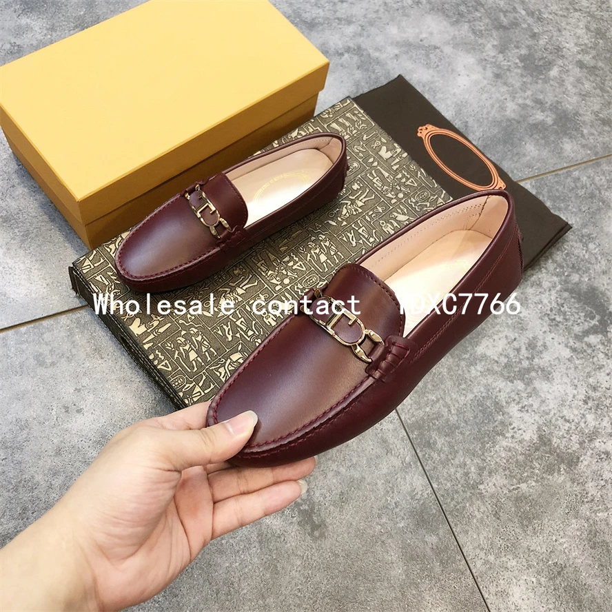New cowhide bottom pea shoes spring and autumn and summer shallow mouth fashion casual single shoes women's shoes flats loafers