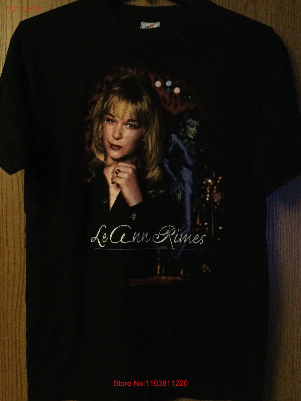 Leann Rimes-черная рубашка-двухсторонняя-T-America Brand - L