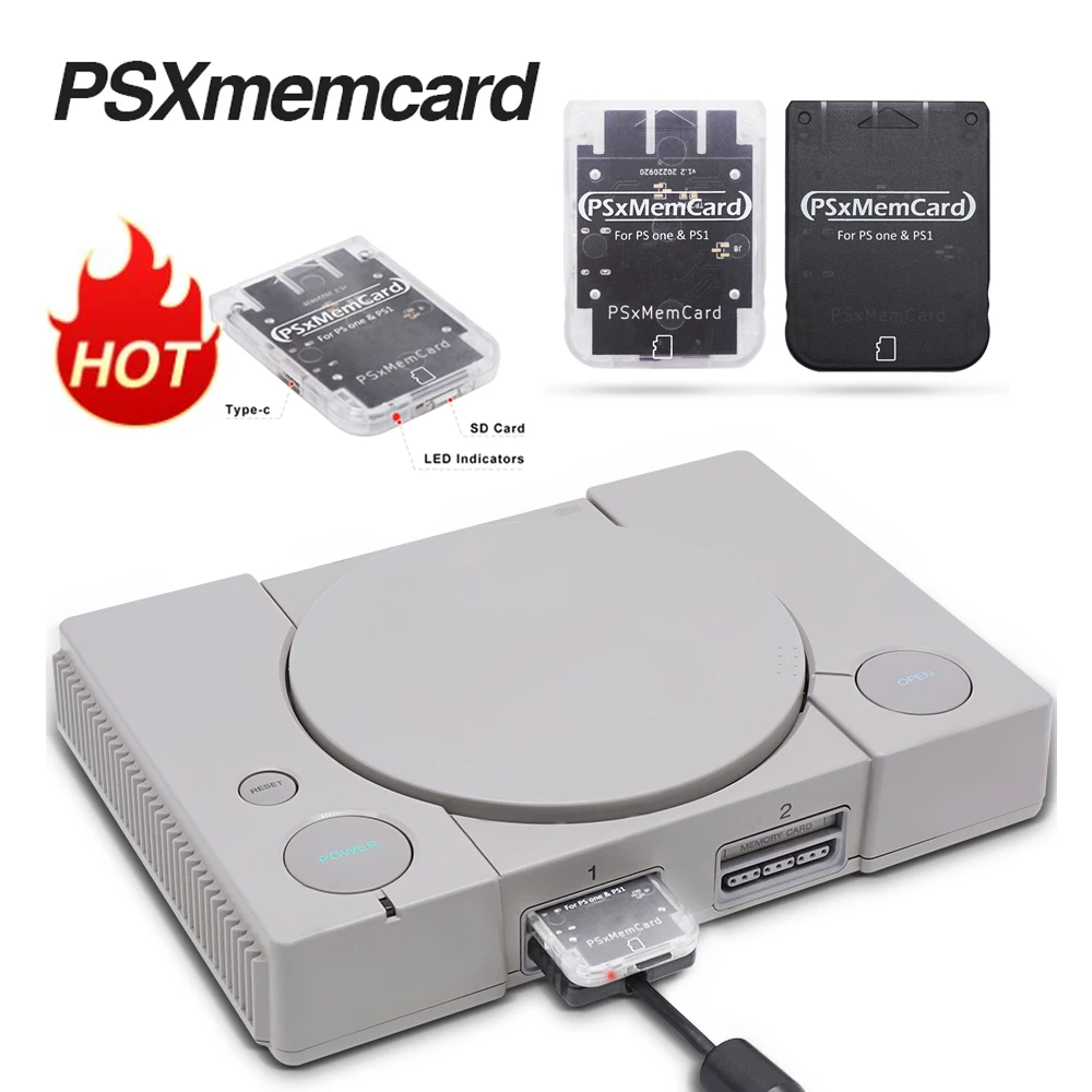 

PSXMeMCard PSX карта памяти сохраняет изображение карты для PlayStation PS1 PS One игровая консоль с MicroSD картой поддерживает обновление прошивки