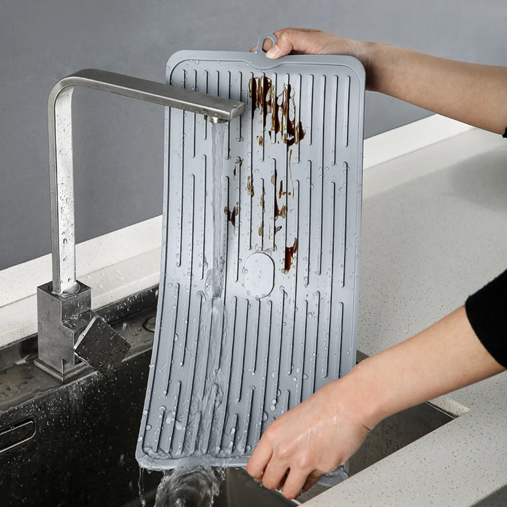 Folding Silicone Mats For Dishwasher Drying, Non-Slip, Trays, Drains, Table Mats, Thermos, Kitchen Accessories