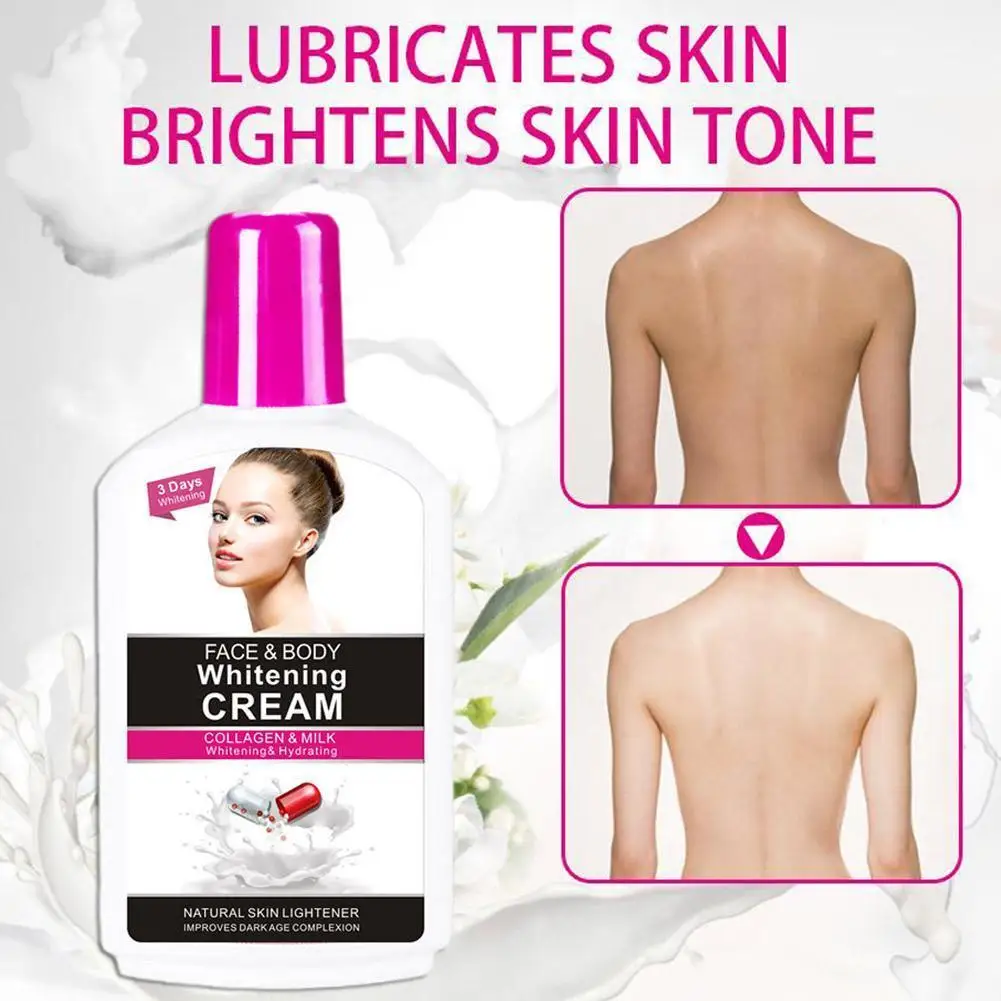 

Milk Bleaching Face Body Cream Vitamin C Skin Whitening Moisturizing Body Lotion Skin Lightening Cream Facial Body Skin Care