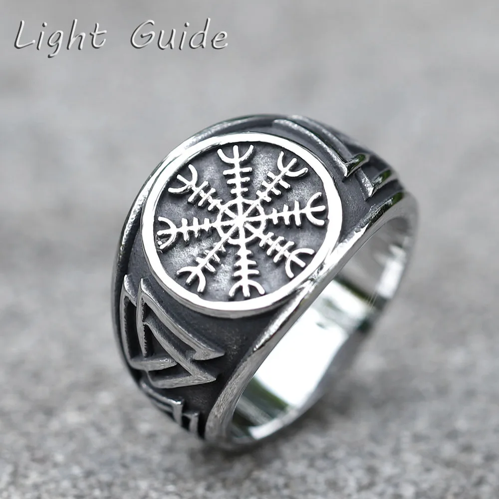 

2022 NEW Men's 316L stainless-steel rings Viking Odin Trinity Celtic knot RING for teens Amulet Jewelry Gift free shipping