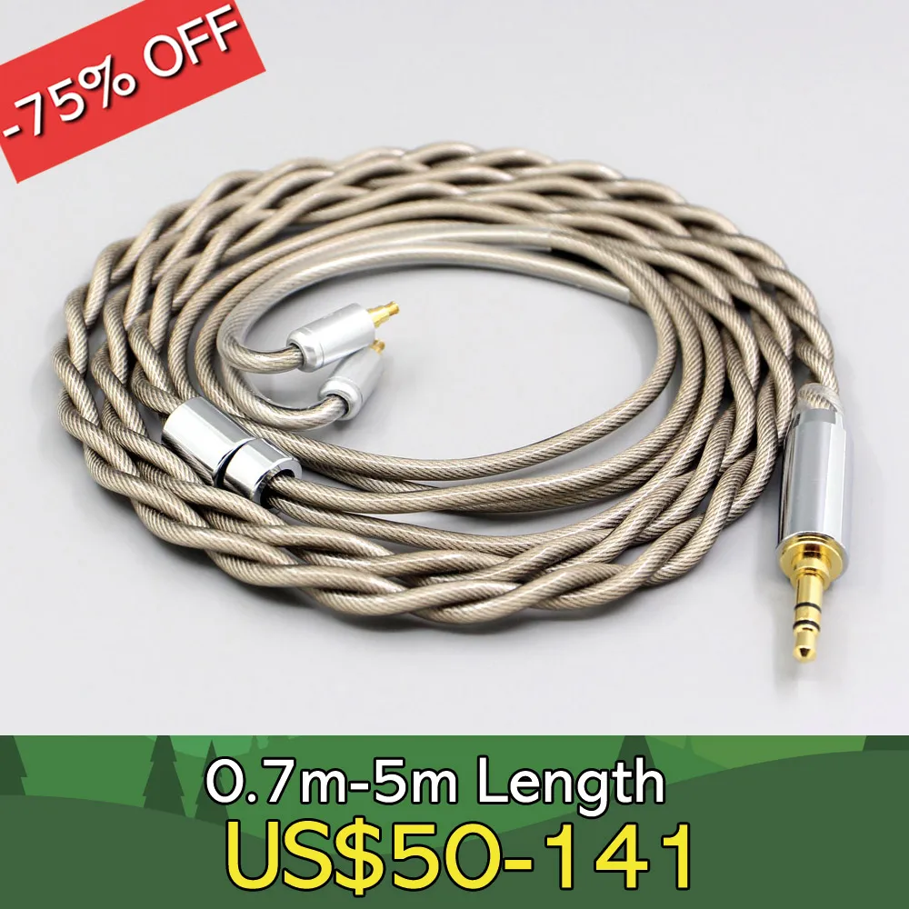 Type6 756 core 7n Litz OCC Silver Plated Earphone Cable For Sennheiser IE40 Pro IE40pro 2 core 2.8mm LN007818